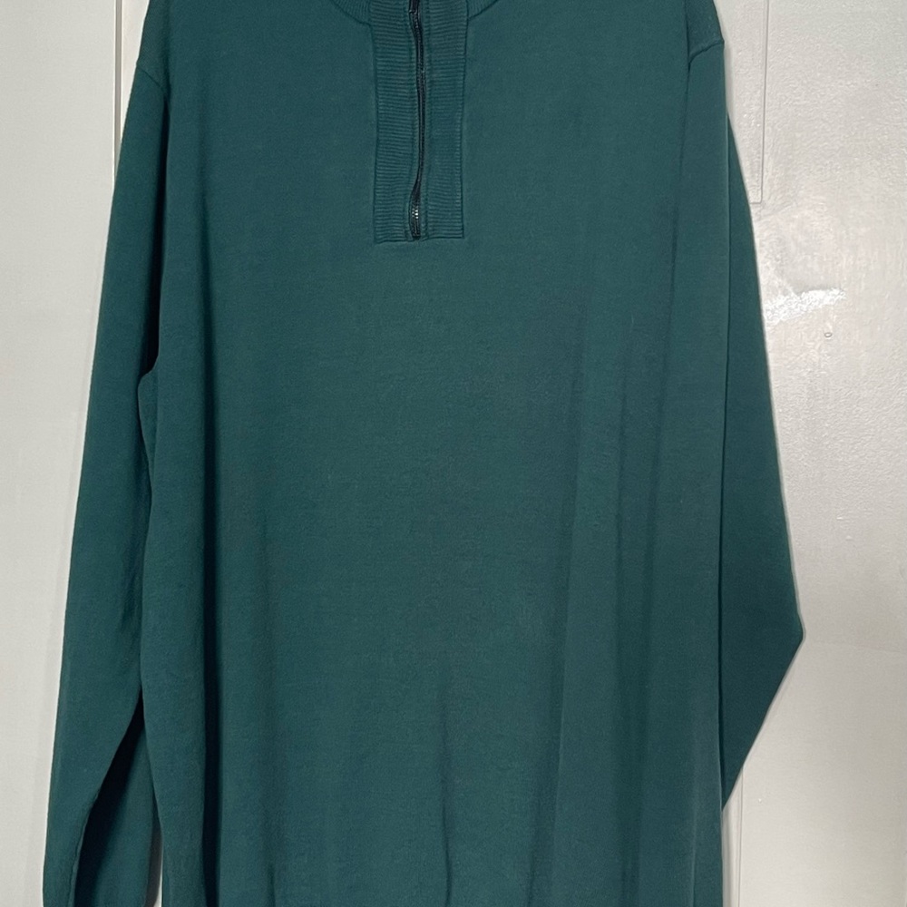 Shaquille O’Neal Teal Quarter-Zip pullover
